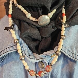 Navajo Talisman Charm Necklace 36"